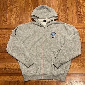 Nike Gray Hoodie with Blue Logo